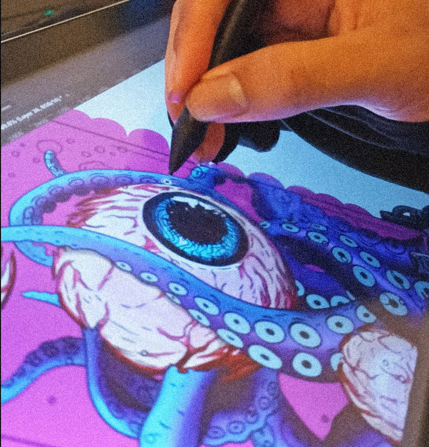 Artist at work