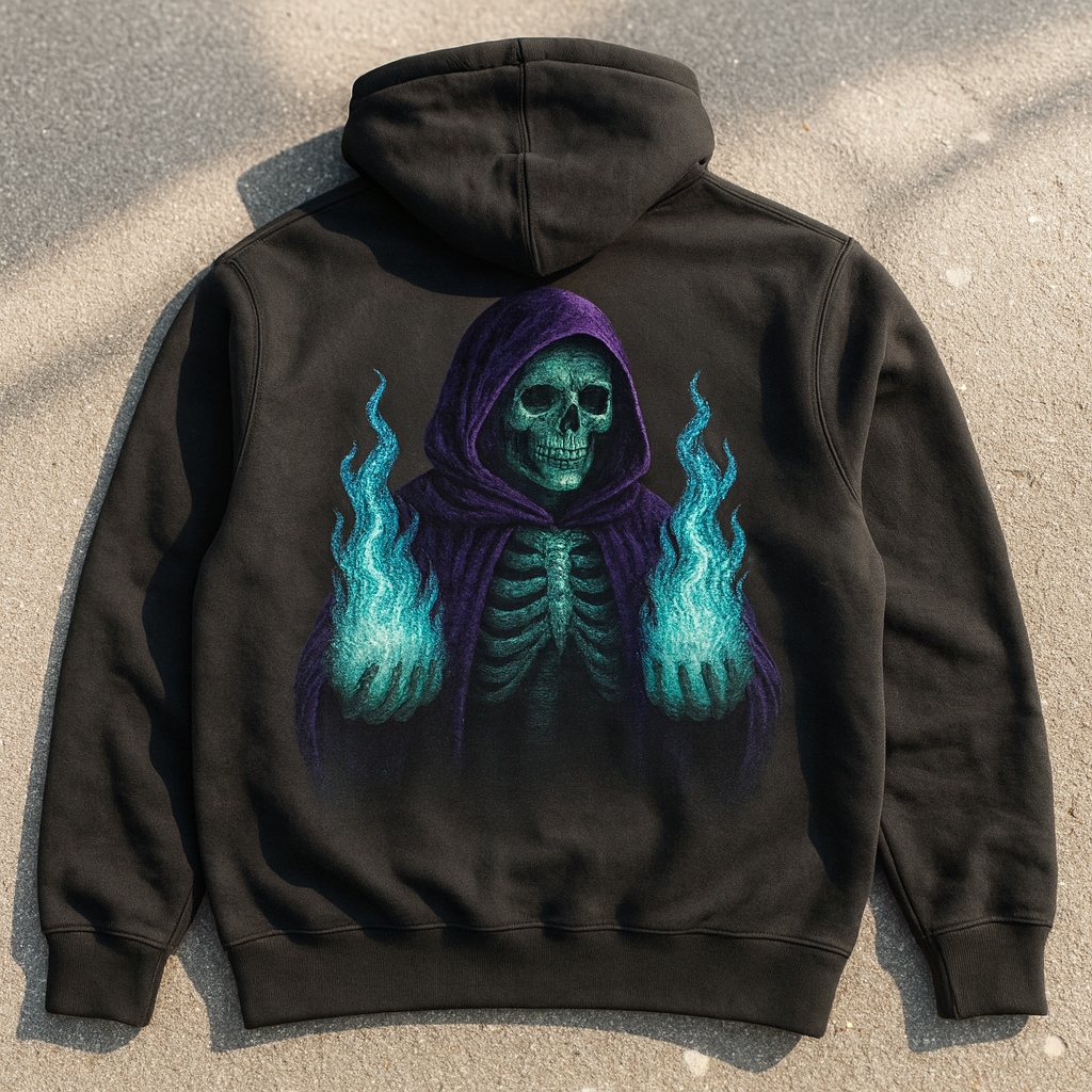 Oversize Hoodie Ohne Kordel SKELETON MAGE
