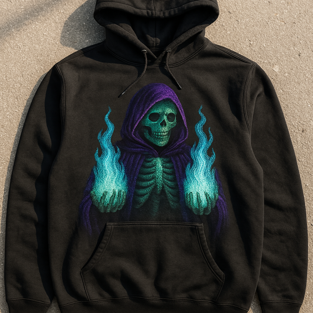 Oversize Hoodie Ohne Kordel SKELETON MAGE